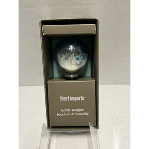 Pier 1 Imports Bottle Stopper Wine Barware Nautical Beach‎ sand shells